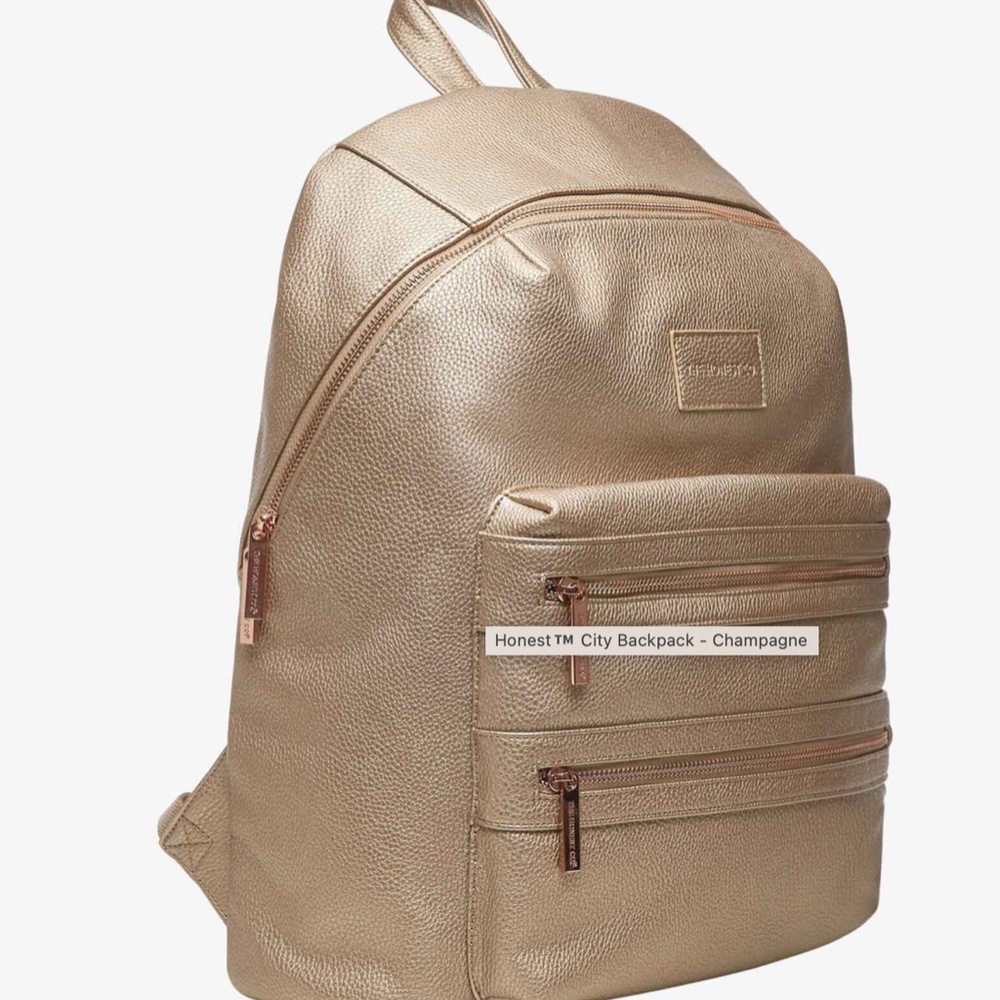 Honest Company Gold Backpack/Diaper bag